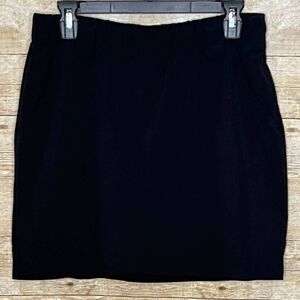 ATHLETA SKORT BLACK CASUAL EVERYDAY ABOVE KNEE TENNIS GOLF SPORTS ATHLEISURE MED